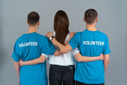 volunteers working on a conservation project