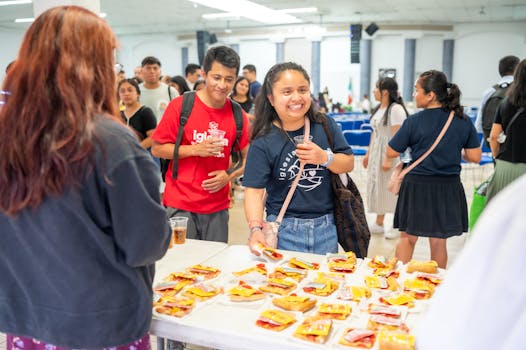 local food festival with community gathering