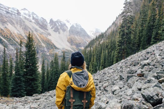 hiker respecting wildlife