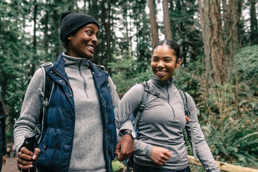 hiker enjoying a peaceful forest trail