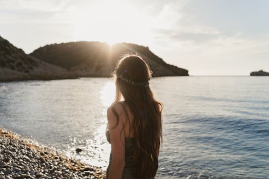 eco-conscious traveler enjoying nature