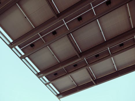 solar panels on a hotel roof