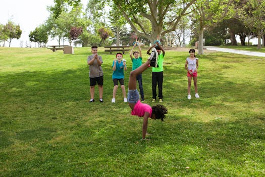 children engaging in camp activities