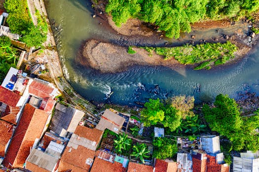 scenic view of a local village