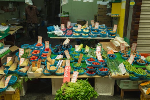 farm-fresh produce at a local market